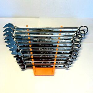 Snap-on Tools 11pc 12 Point SAE Flank Drive Long Combo Wrench Set 3/8"-1" SOEX